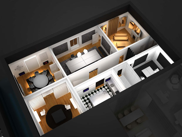 Jean Nouvel - ufficio in un vecchio appartamento